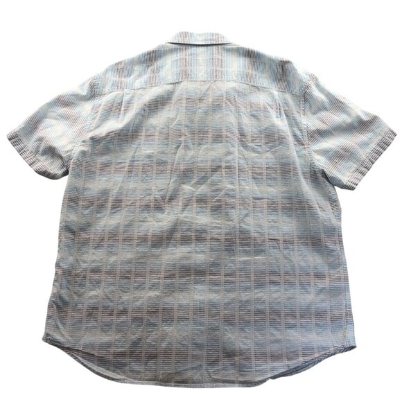 Tommy Bahama Mens Shirt XXL Blue Short Sleeve Button-Up Striped Classic Casual - Picture 2 of 10